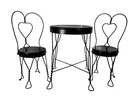  Preview image for Lot# 105 - 3 Piece Metal Doll Bistro/ Ic 