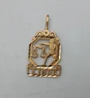  Preview image for Lot# 2 - 14k Gold Pendant LIBRA Balance  