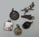  Preview image for Lot# 22 - Group Sterling Charms Cowboy H 