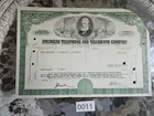  Preview image for Lot# 11 - American Telephone Stock w Ale 