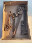  Preview image for Lot# 792 - LOT OF 4 VINTAGE PIPE WRENCHE 