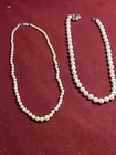  Preview image for Lot# 142 - (2) PEARL NECKLACES W / 14KT  