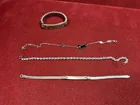  Preview image for Lot# 182 - (4) STERLING SILVER BRACELETS 