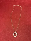  Preview image for Lot# 190 - 14KT GOLD NECKLACE / HEART PE 