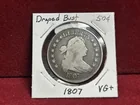  Preview image for Lot# 125 - NICE 1807 VG+ US SILVER DRAPP 