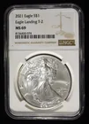  Preview image for 2021 AMERICAN SILVER EAGLE NGC MS69 