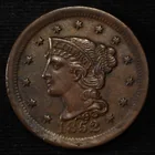  Preview image for 1852 LARGE CENT AU/BU 