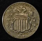 Preview image for 1869 SHIELD NICKEL AU 