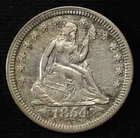  Preview image for 1854 SEATED LIBERTY QUARTER AU 