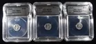  Preview image for (3) 1 GRAM EGYPTIAN MONTU SILVER ICG 