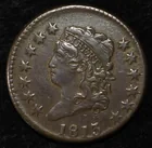  Preview image for 1813 CLASSIC HEAD LARGE CENT LOVELY ORIG 