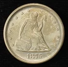  Preview image for 1875-S 20-CENT PIECE NICE BU OLD 