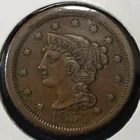  Preview image for 1854 BRAIDED LARGE HAIR CENT 