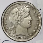  Preview image for 1906 BARBER HALF DOLLAR XF 