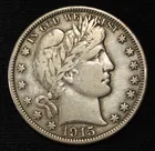  Preview image for 1915 BARBER HALF DOLLAR VF KEY DATE 