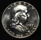  Preview image for 1953 FRANKLIN HALF DOLLAR GEM PROOF 