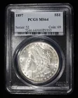  Preview image for 1897 MORGAN DOLLAR PCGS MS-64 