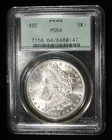  Preview image for 1885 MORGAN DOLLAR PCGS MS-64 OLD GREEN 