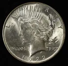 Preview image for 1922 PEACE DOLLAR BU 