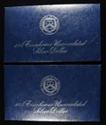  Preview image for (2) 1974 EISENHOWER UNC SILVER DOLLARS 