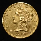  Preview image for 1899 $5 GOLD LIBERTY CH BU 