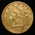  Preview image for 1881 $10 GOLD LIBERTY AU 