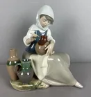  Preview image for Lladro Woman Painting Vase Porcelain 