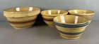  Preview image for Group of Vintage Striped Yelloware 