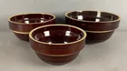  Preview image for Set of 3 Vintage Brown Glaze Stoneware 