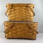  Preview image for Group of 2 Antique 1930s Wicker Picnic 