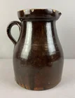  Preview image for Antique Albany Slip Glaze Stoneware Milk 