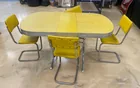  Preview image for Vintage MCM Yellow Formica Kitchen Table 