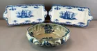  Preview image for Group of 3 Blue Transferware Porcelain 
