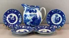  Preview image for Group of 7 British Flow Blue Porcelain 