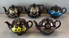  Preview image for Group of 5 Dark Brown Hand Painted 