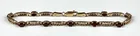  Preview image for 10K Yellow Gold Garnet Openwork Bracelet 