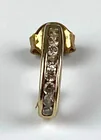  Preview image for 10K Yellow Gold Stacked Diamond Dangle 