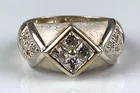  Preview image for KL Signed Sterling Silver CZ Ring 