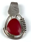  Preview image for Sterling Silver Red Stone Pendant 