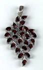  Preview image for Sterling Silver Garnet Cluster Pendant 