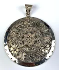  Preview image for Signed Sterling Silver Floral Openwork 