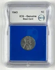  Preview image for 1943 US Lincoln Head Steel Cent ICG 