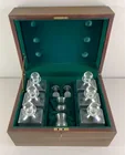  Preview image for Vintage Wood Decanter and Cordial Set 
