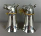 Preview image for Pair of Vintage Silver Plated Horse Head 