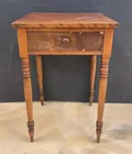  Preview image for Antique Wood Single Drawer Side Table 