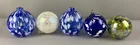  Preview image for Group of 5 Handblown Art Glass Ball 