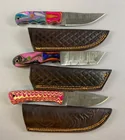  Preview image for Group of 3 Custom Damascus Steel Fixed 