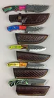  Preview image for Group of 3 Custom Damascus Steel Fixed 