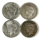  Preview image for Group of 4 US Peace Silver Dollars 