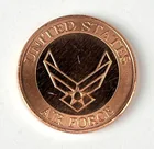  Preview image for US Air Force 1 oz .999 Fine Copper Round 
